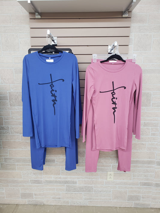 Faith 2pc pants set